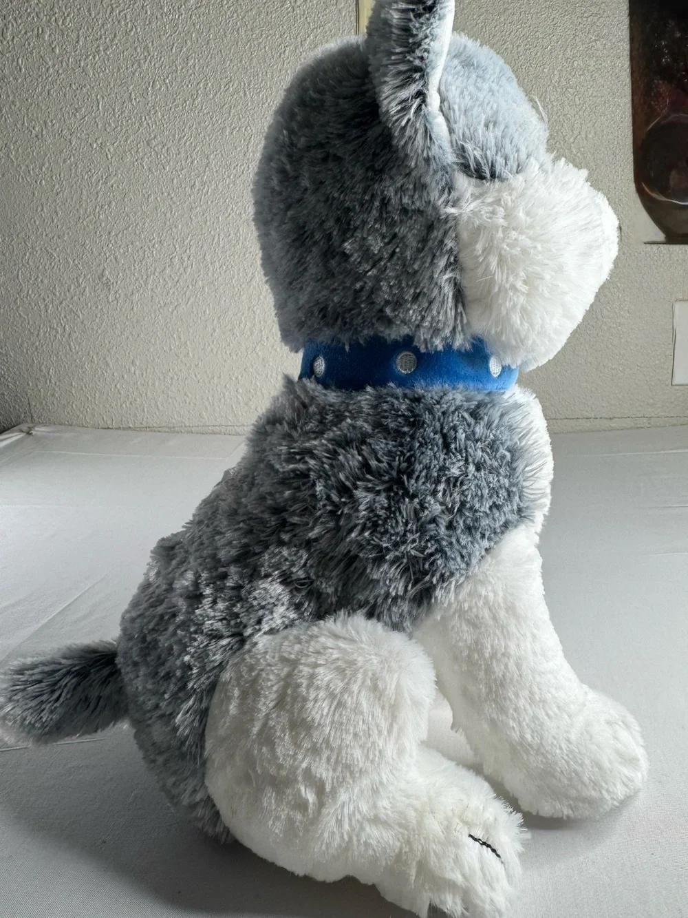Sky Gray and White Husky Plush Toy